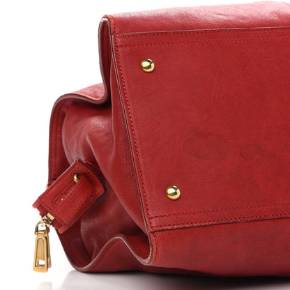 Saint Laurent Sheepskin Large Cabas ChYc Red 7 of 10