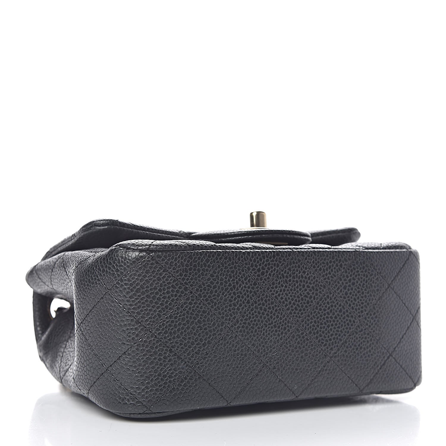 Chanel Metallic Caviar Quilted Mini Square Flap Black 4 of 10