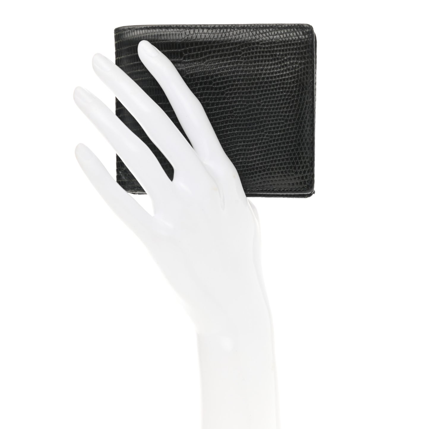 Lizard Bi-Fold Wallet Black
