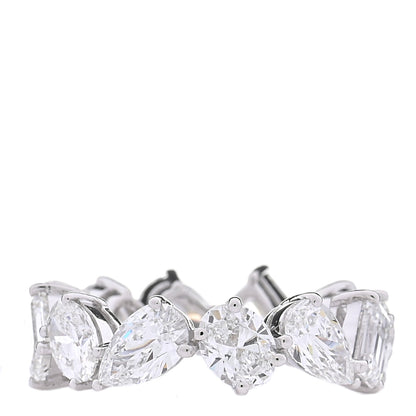Parker & West by FASHIONPHILE 18K White Gold Diamond Multi Shape 5.90ctw Ring 53 6.25 1 of 8