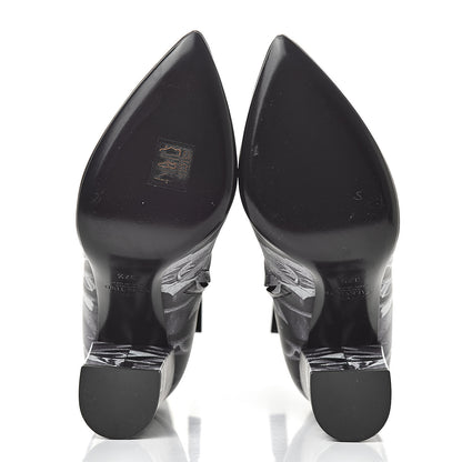 Valentino Garavani X UNDERCOVER Calfskin Print Ankle Boots 37.5 Black 6 of 10