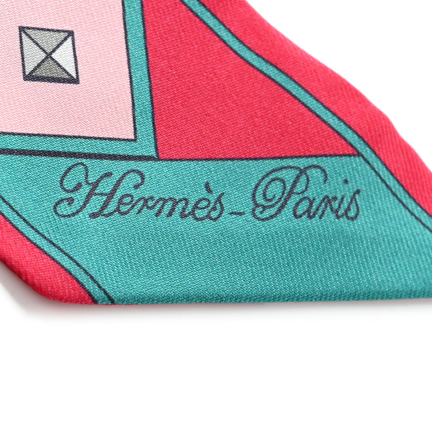 Silk Colliers Et Chiens Twilly Framboise Vert Rose