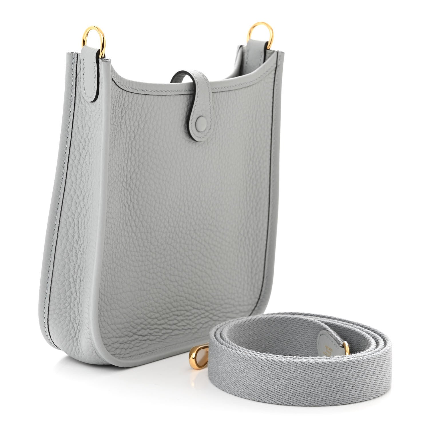 Hermes Taurillon Clemence Evelyne TPM Bleu Glacier 3 of 11