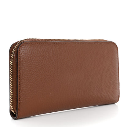 Burberry Grainy Calfskin London England Zip Around Wallet Chestnut Brown 3 of 11
