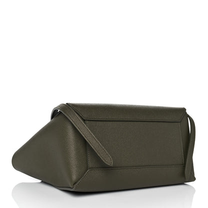 Celine Grained Calfskin Micro Belt Bag Dark Olive 3 of 8