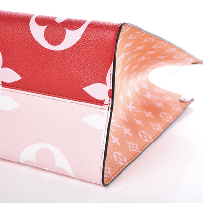Louis Vuitton Monogram Giant Onthego GM Rouge Rose 7 of 11