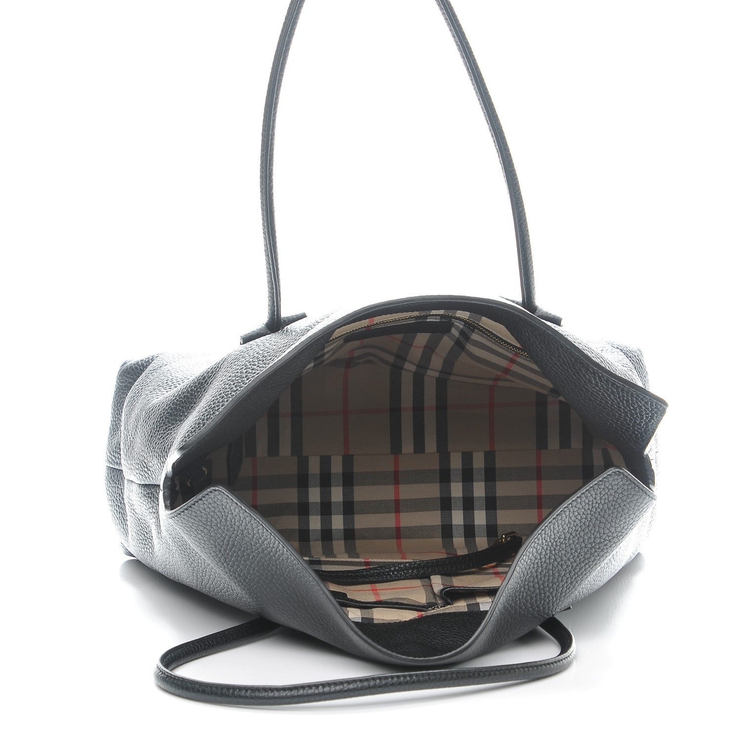 Burberry London Grainy Calfskin Medium Baynard Tote Black 5 of 8