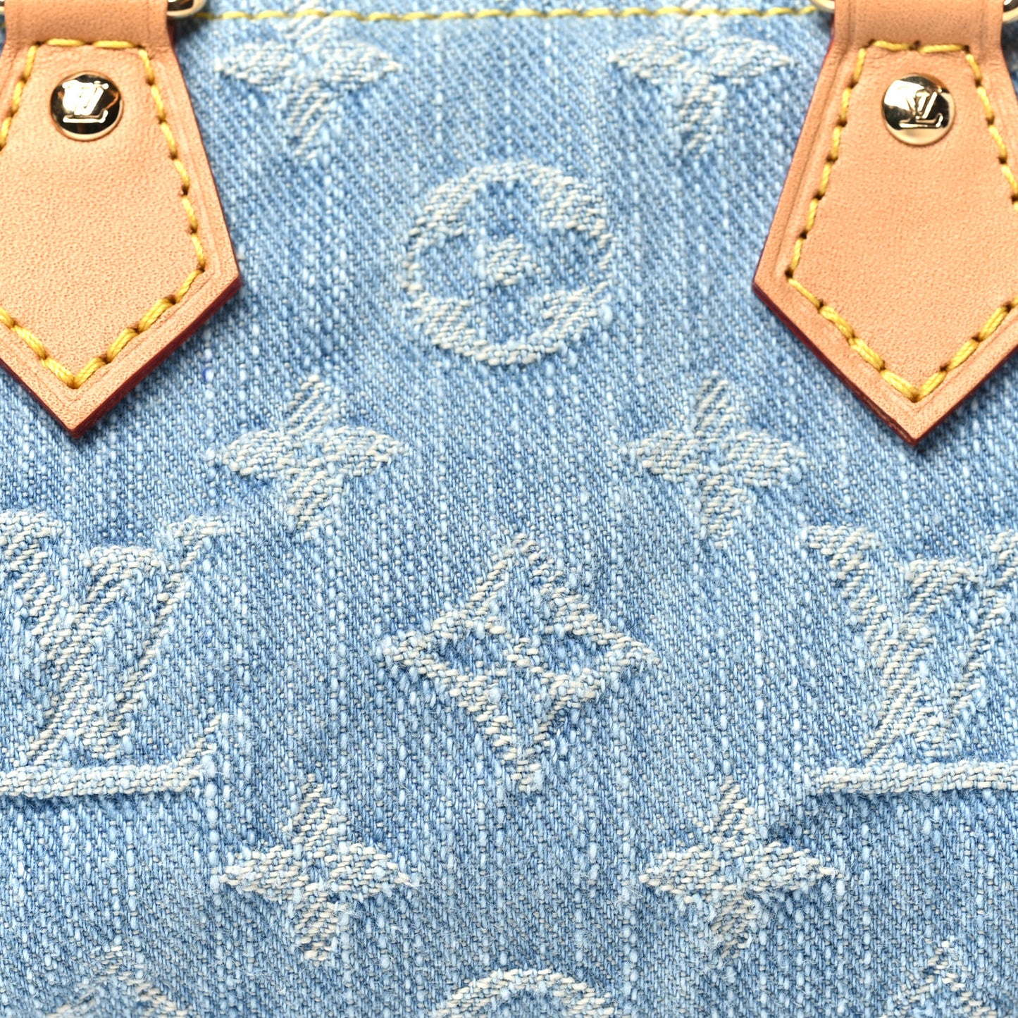 Monogram Denim Nano Speedy Sky Blue