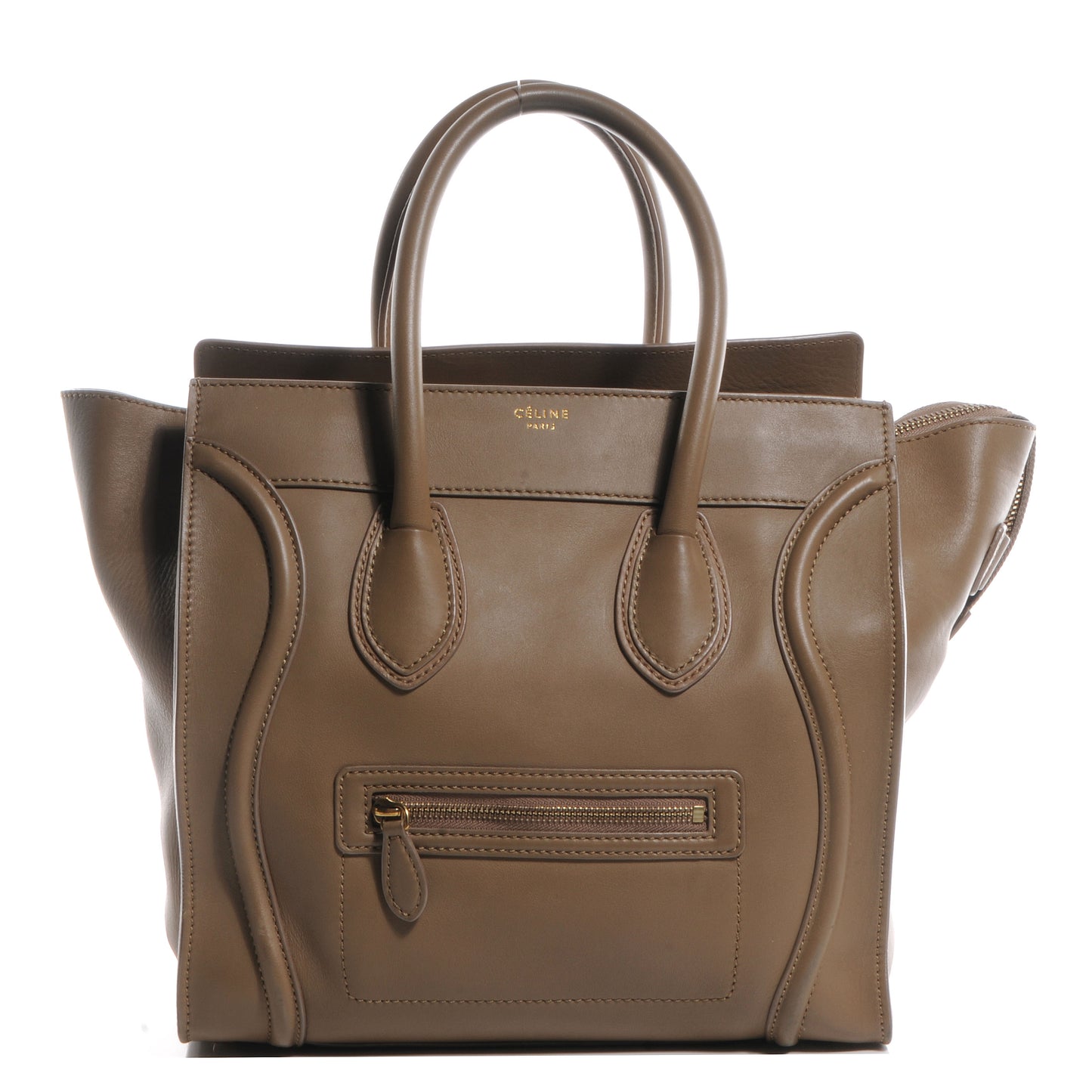 Smooth Calfskin Mini Luggage Camel