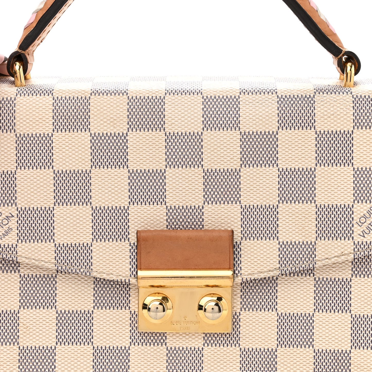 Damier Azur Braided Croisette Rose