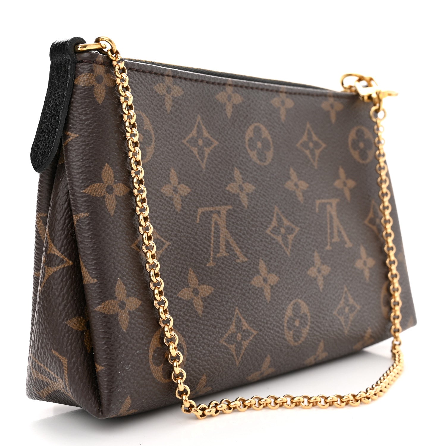 Louis Vuitton Monogram Pallas Clutch Black 2 of 9