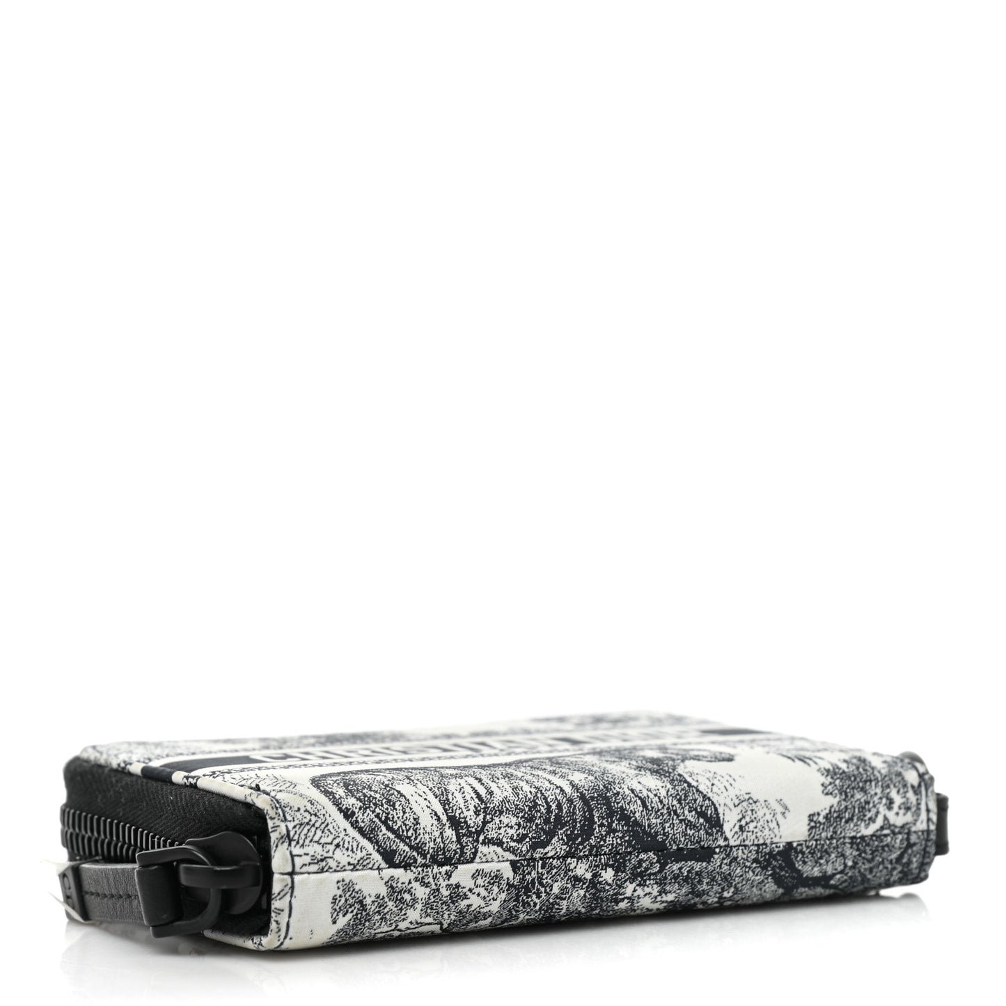 Technical Fabric Embroidered Toile De Jouy DiorTravel Detachable Card Holder Blue