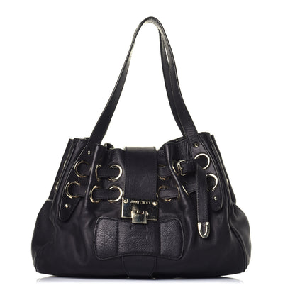 Jimmy Choo Calfskin Riki Black 1 of 8