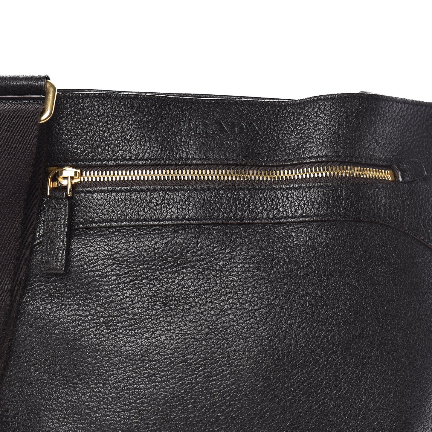 Cervo Deerskin Flat Messenger Bag Ebano