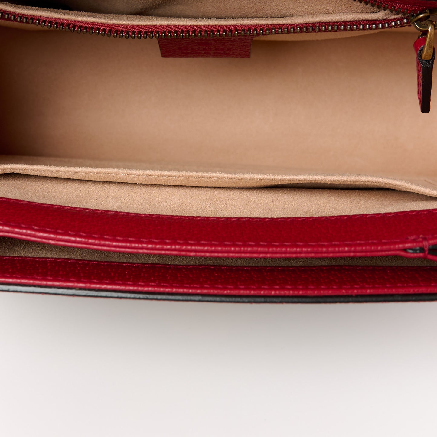 GG Supreme Monogram Small Queen Margaret Top Handle Bag Red