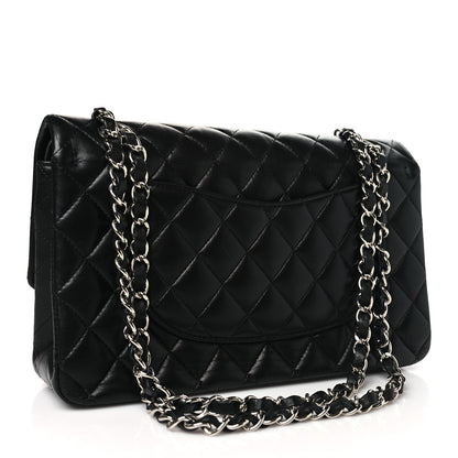 Chanel Lambskin Quilted Medium Double Flap Black 3 of 10