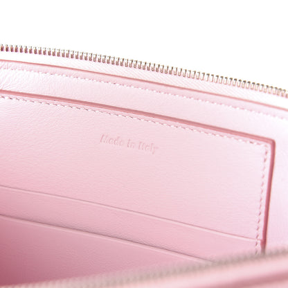 Celine Lambskin Bi-Color Solo Clutch Pouch Pale Pink Espresso 12 of 18