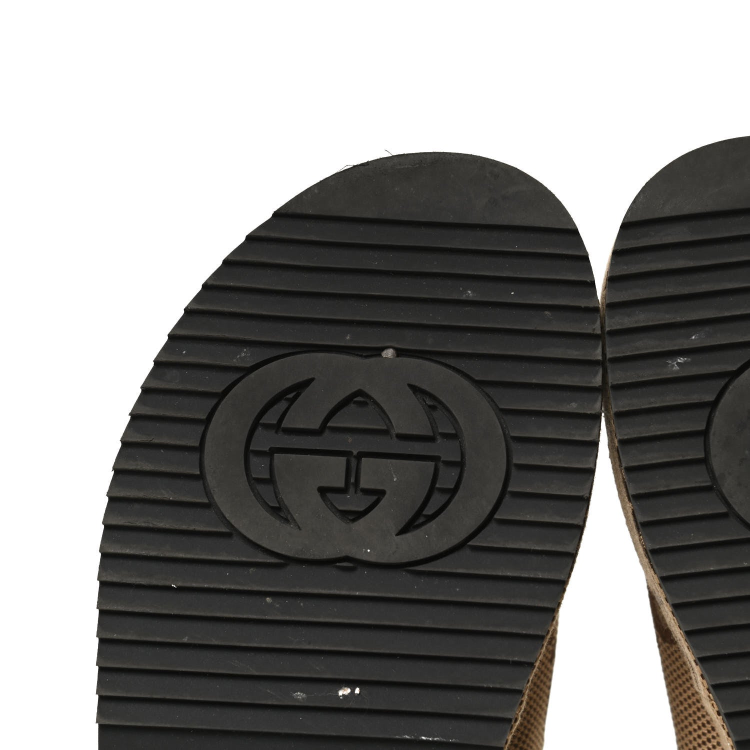 Gucci Monogram Maxi GG Granada Kid Angelina Platform 35mm Slingback Sandals 38 Camel Ebony Black 11 of 12