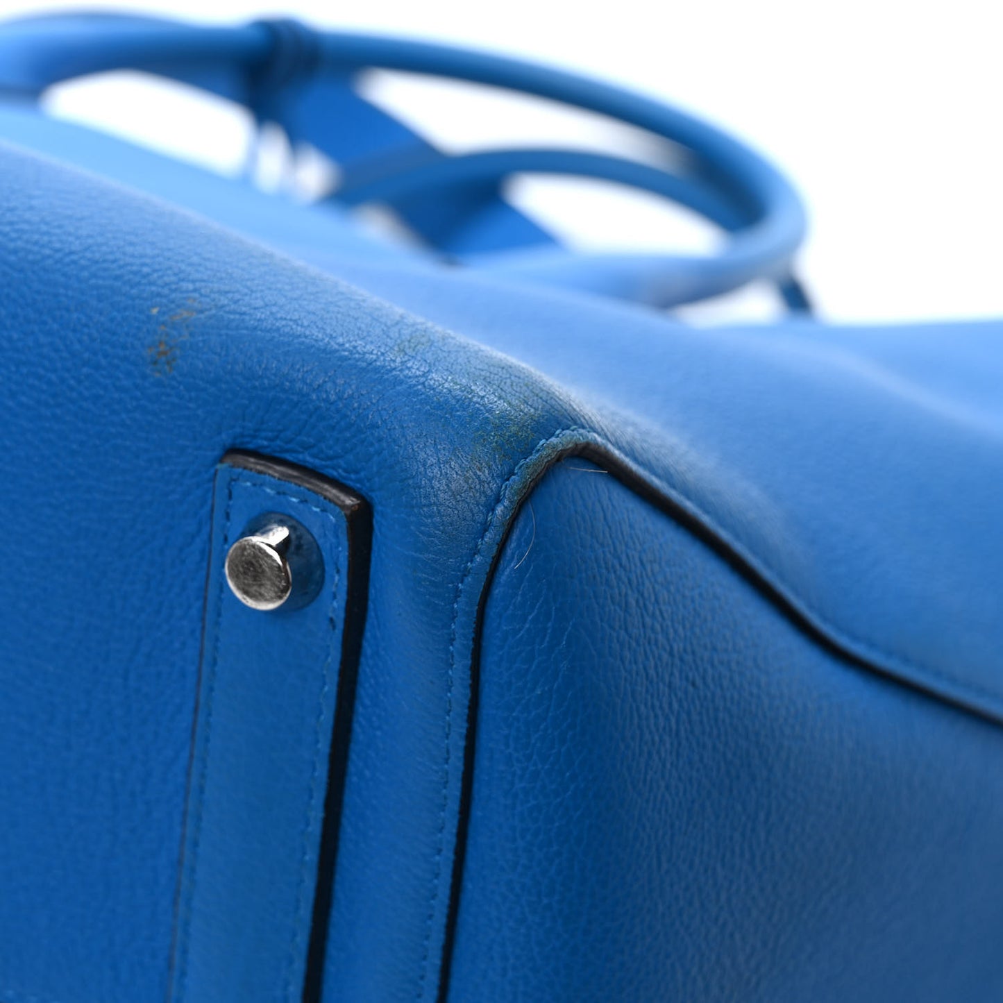 Supple Grained Calfskin Large Open Bar Tote