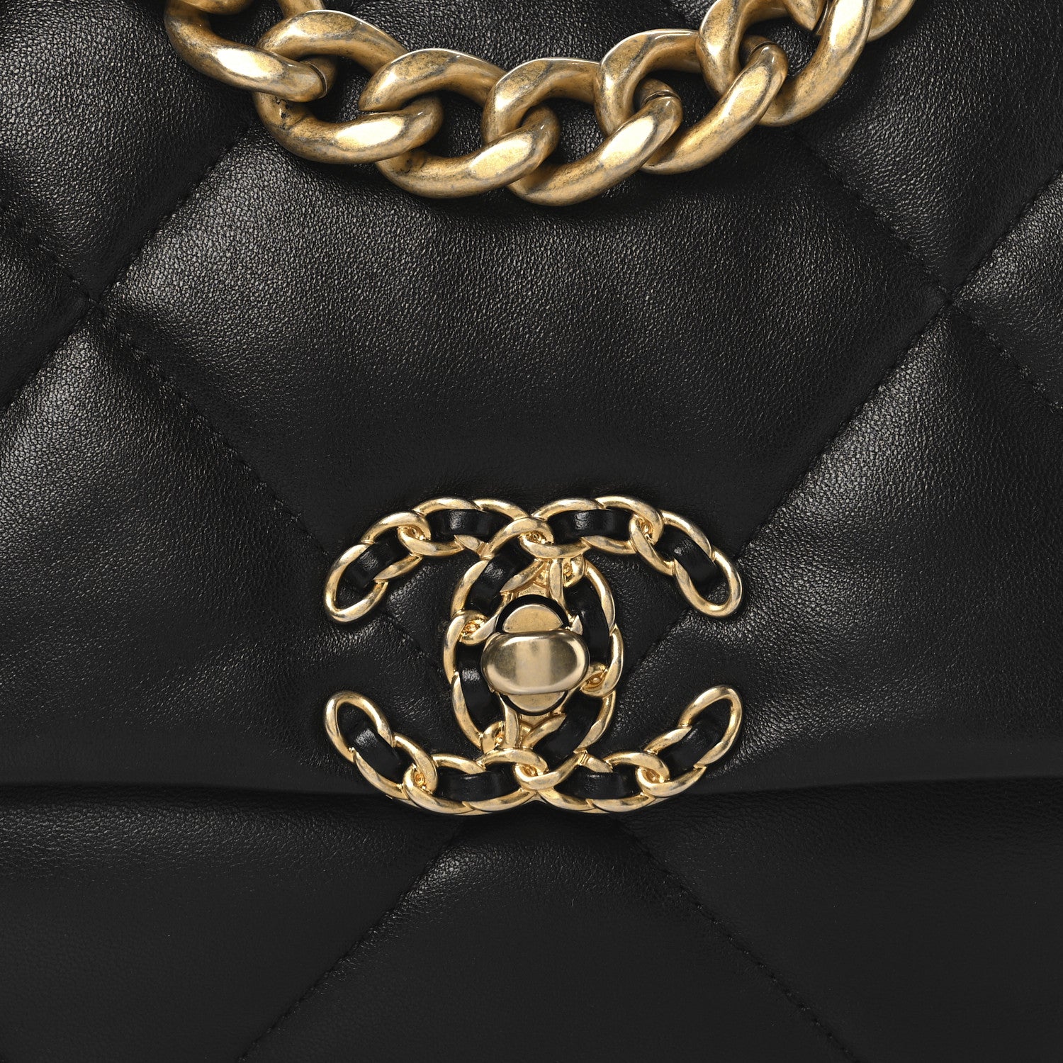 Chanel Lambskin Quilted Medium Chanel 19 Flap Black 8 of 10