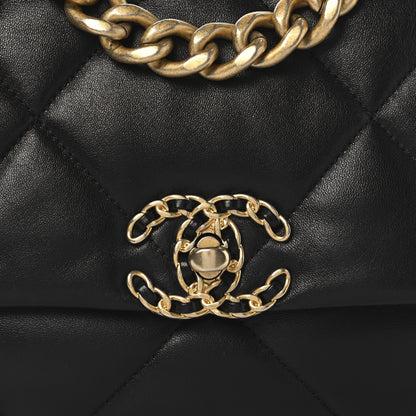 Chanel Lambskin Quilted Medium Chanel 19 Flap Black 8 of 10