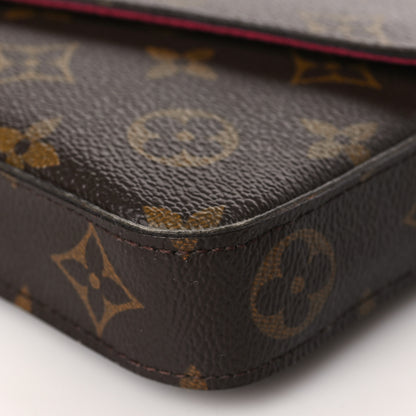 Louis Vuitton Monogram Pochette Felicie Chain Wallet Fuchsia 9 of 9
