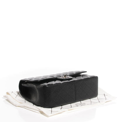 Chanel Caviar Quilted Jumbo Double Flap Black 4 of 9