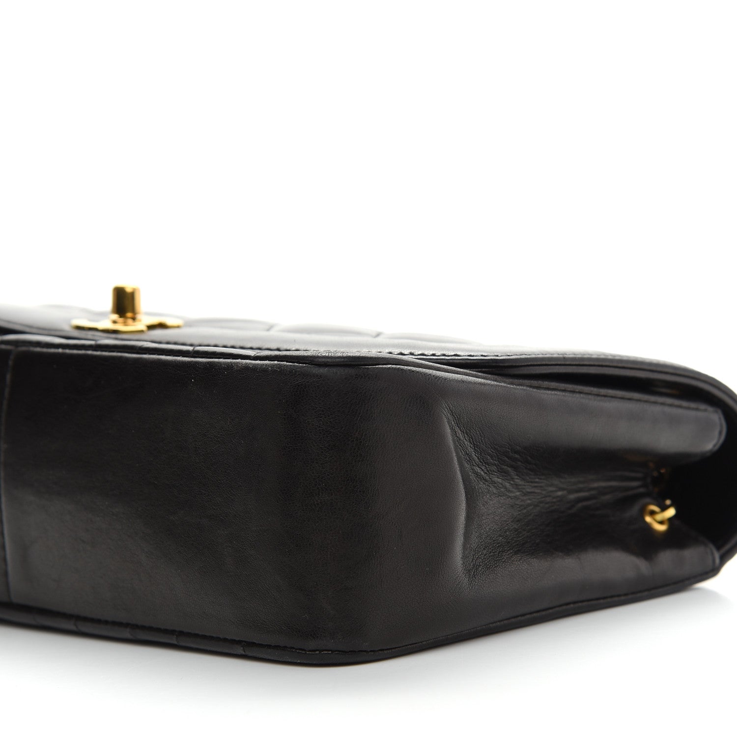 Chanel Lambskin Quilted Medium Single Flap Black 8 of 9
