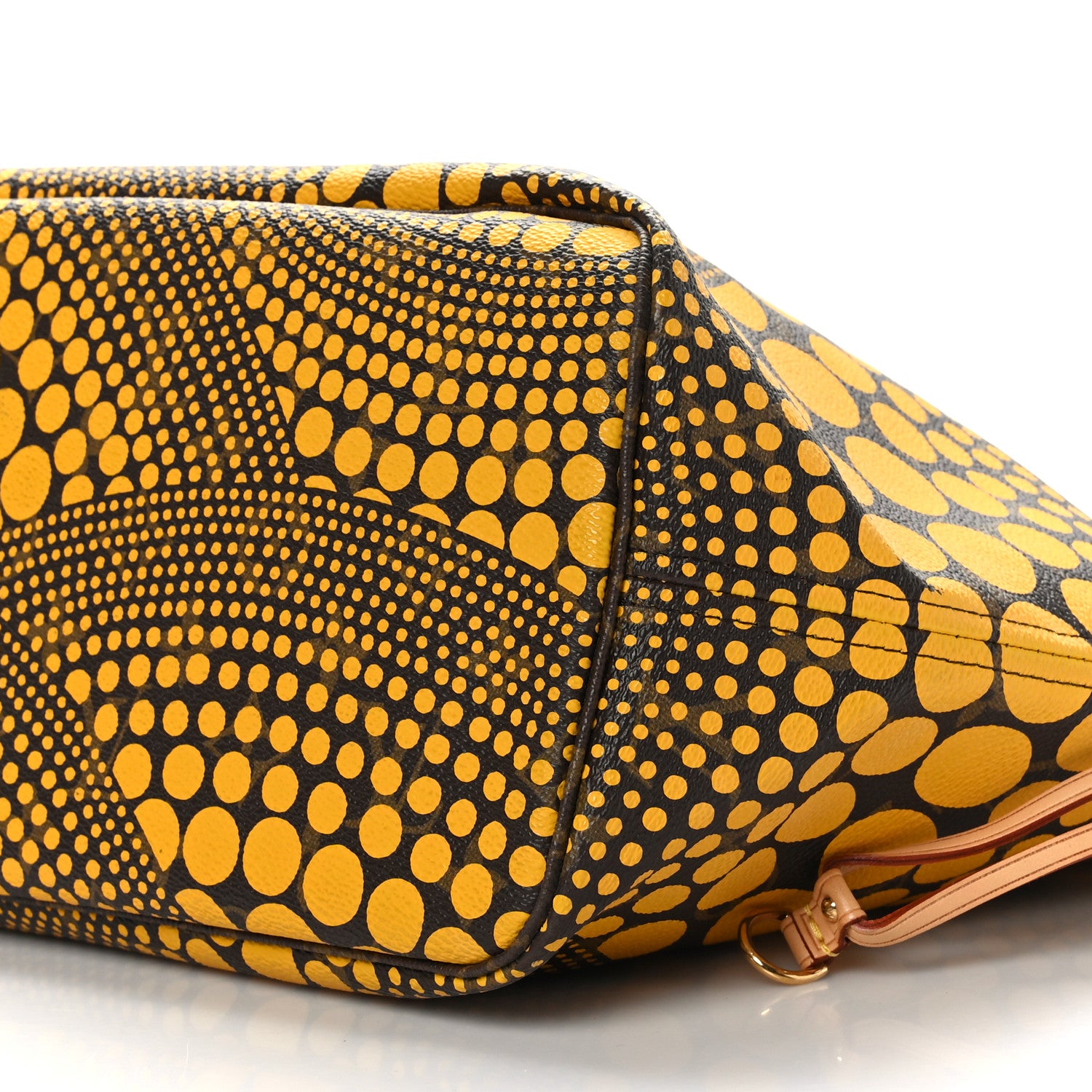Louis Vuitton Monogram Kusama Waves Neverfull MM Yellow 9 of 9