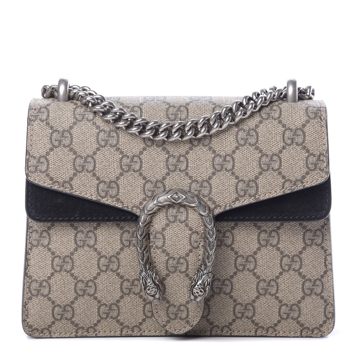GG Supreme Monogram Mini Dionysus Shoulder Bag Black