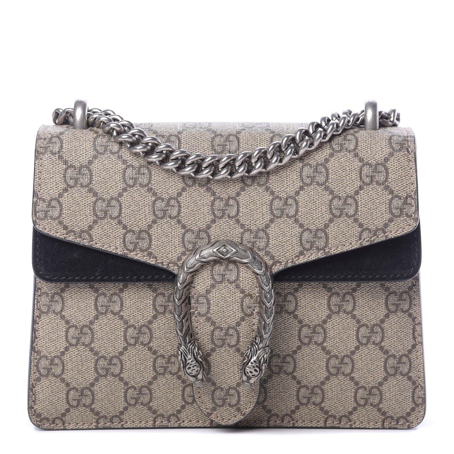 Gucci GG Supreme Monogram Mini Dionysus Shoulder Bag Black 1 of 13
