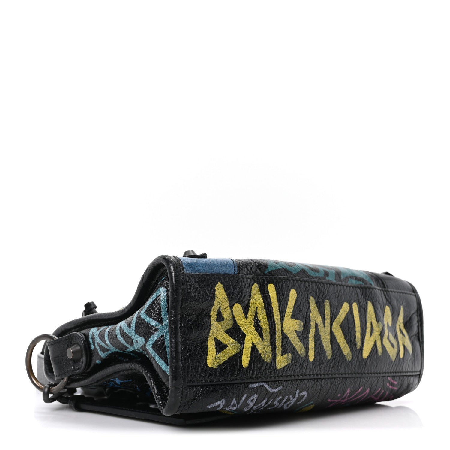 Balenciaga Agneau Arena Graffiti All Over Classic Hardware Mini City Black Multicolor 5 of 11