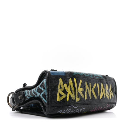 Balenciaga Agneau Arena Graffiti All Over Classic Hardware Mini City Black Multicolor 5 of 11
