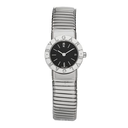 Bulgari Stainless Steel 23mm Tubogas Quartz Watch Black 1 of 4