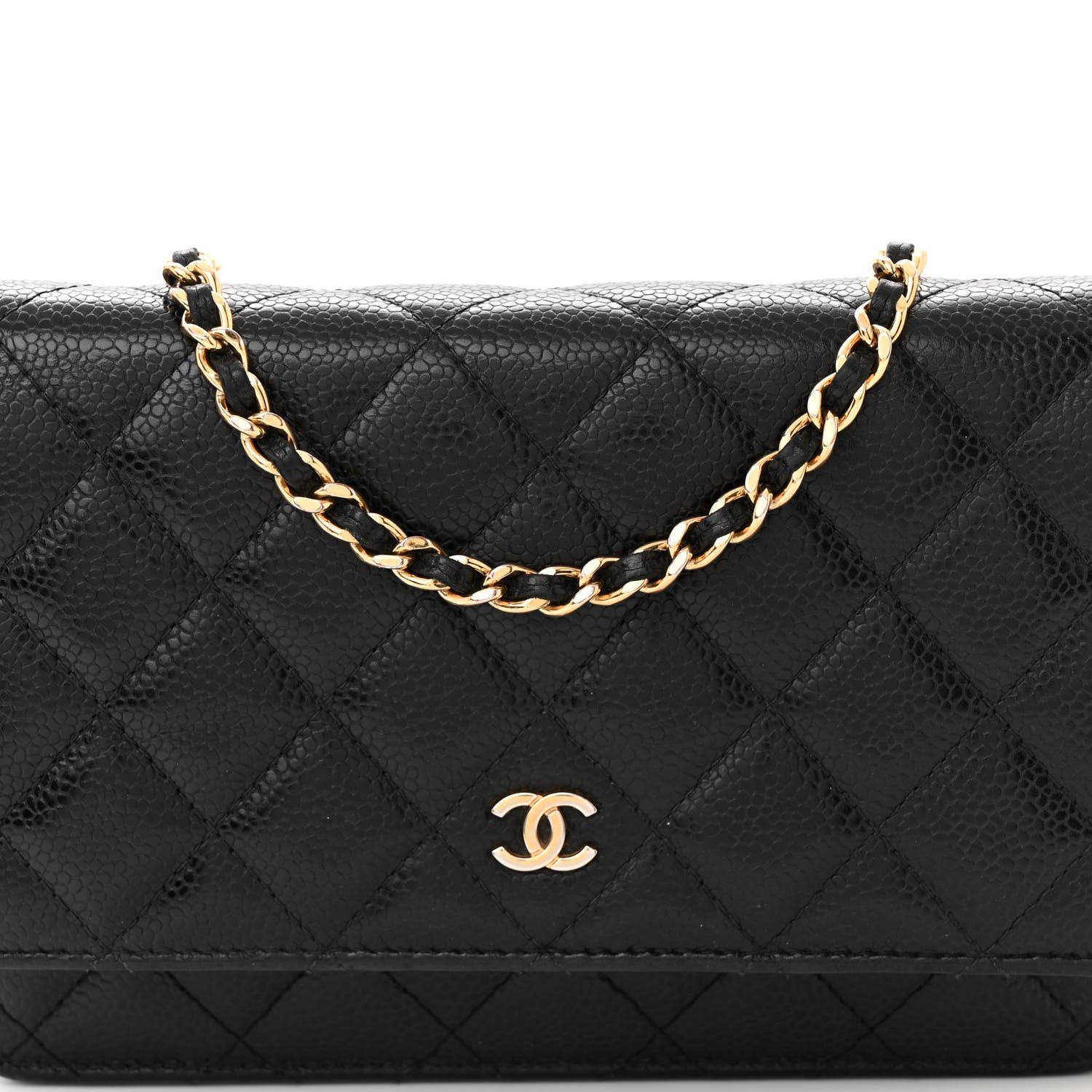Chanel Caviar Quilted Wallet on Chain WOC Black 9 of 12