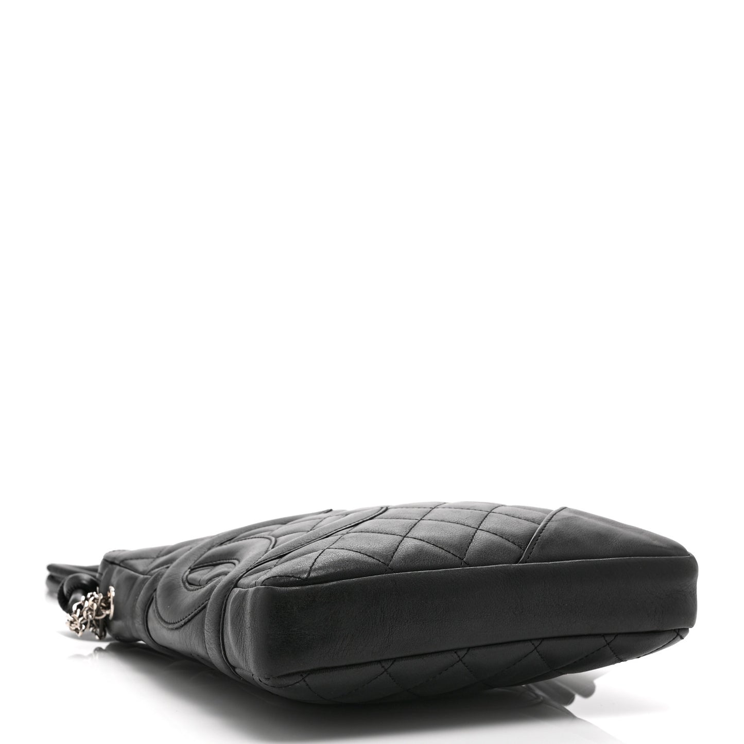 Calfskin Quilted Medium Cambon Messenger Black