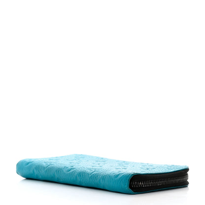 Louis Vuitton Taurillon Monogram Zippy Vertical Wallet Turquoise 4 of 8