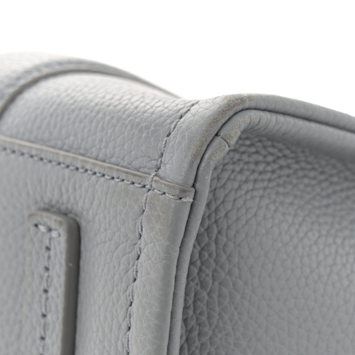 Grained Calfskin Medium The Tote Bag Grey