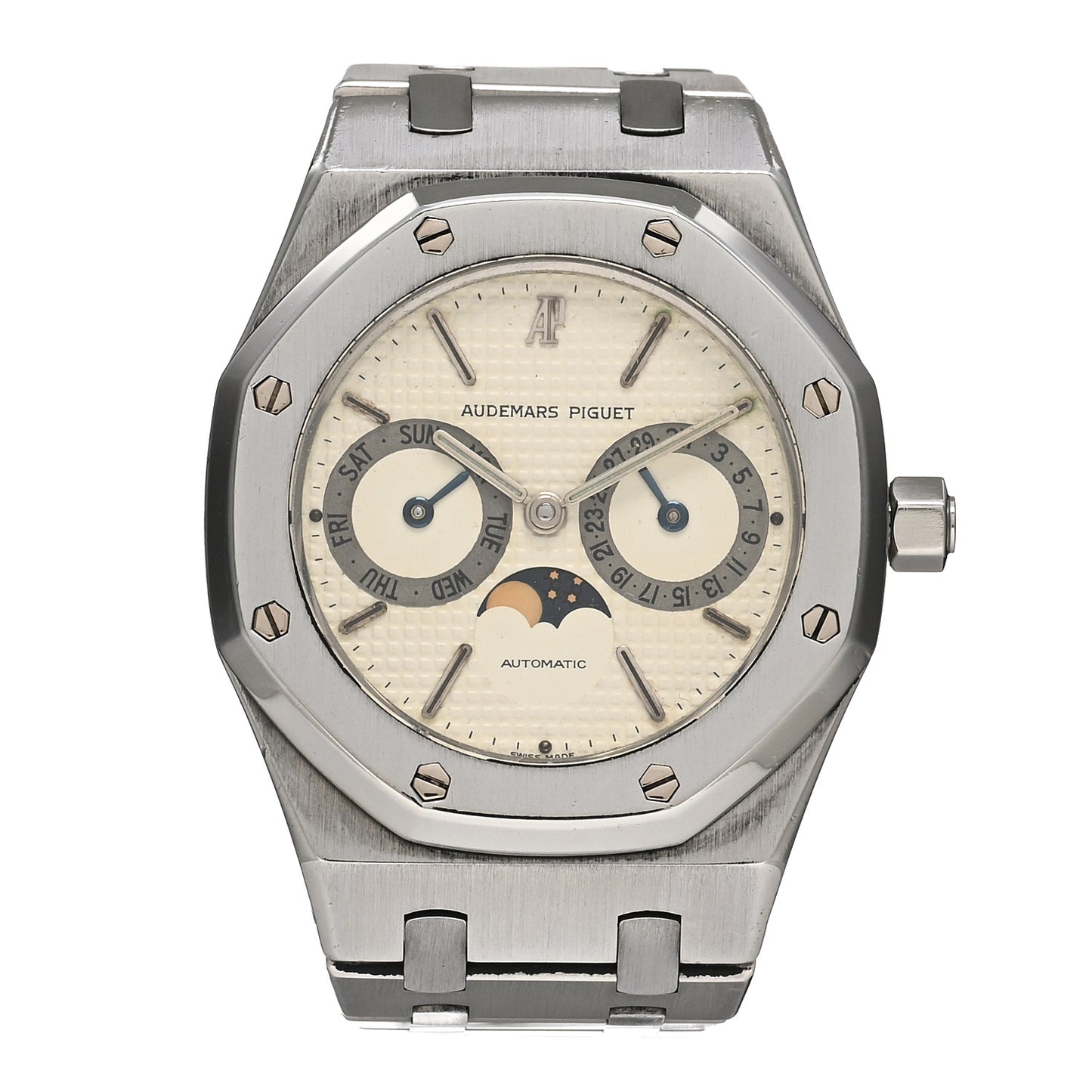 Stainless Steel 36mm Royal Oak Day-Date Moonphase Automatic Watch 25594ST.OO.0789ST.05