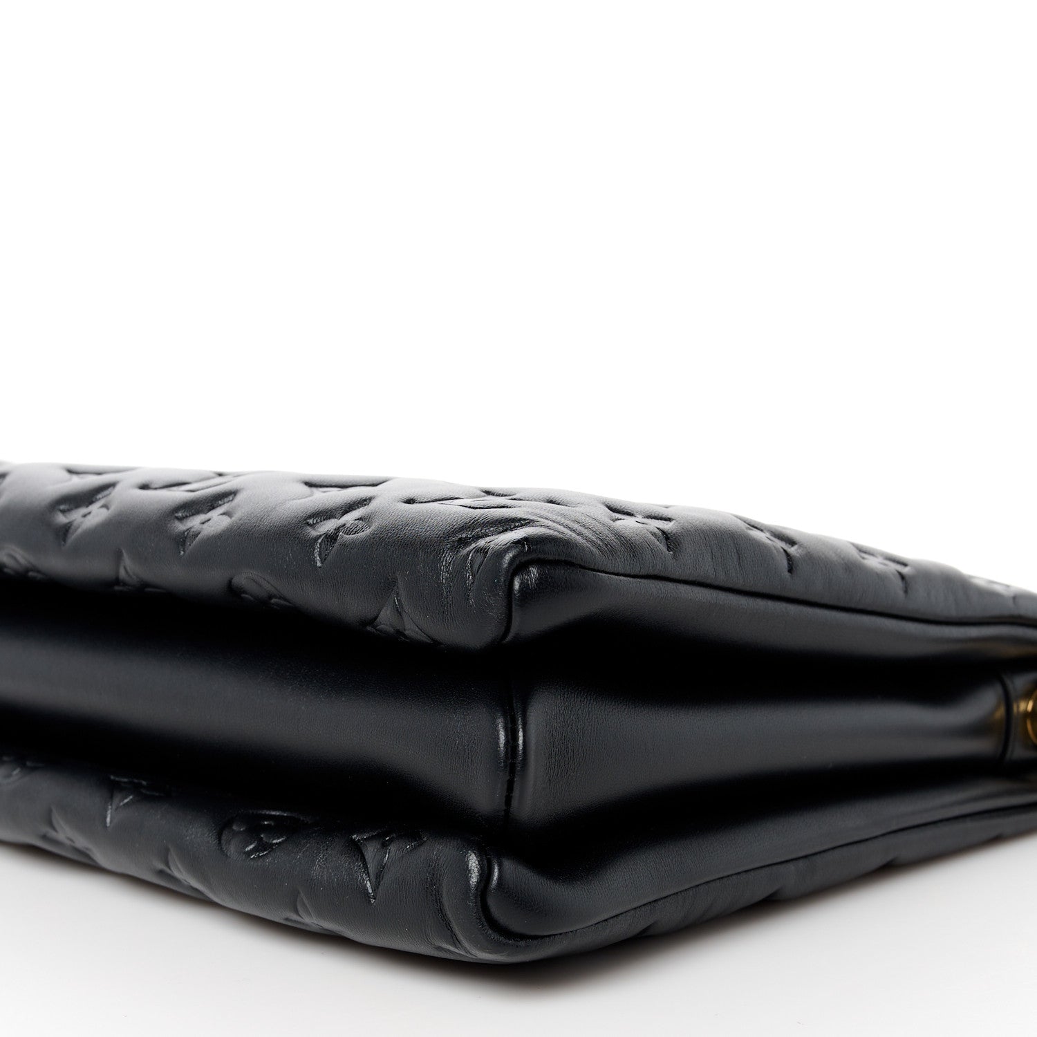 Louis Vuitton Lambskin Embossed Monogram Coussin MM Black 11 of 11
