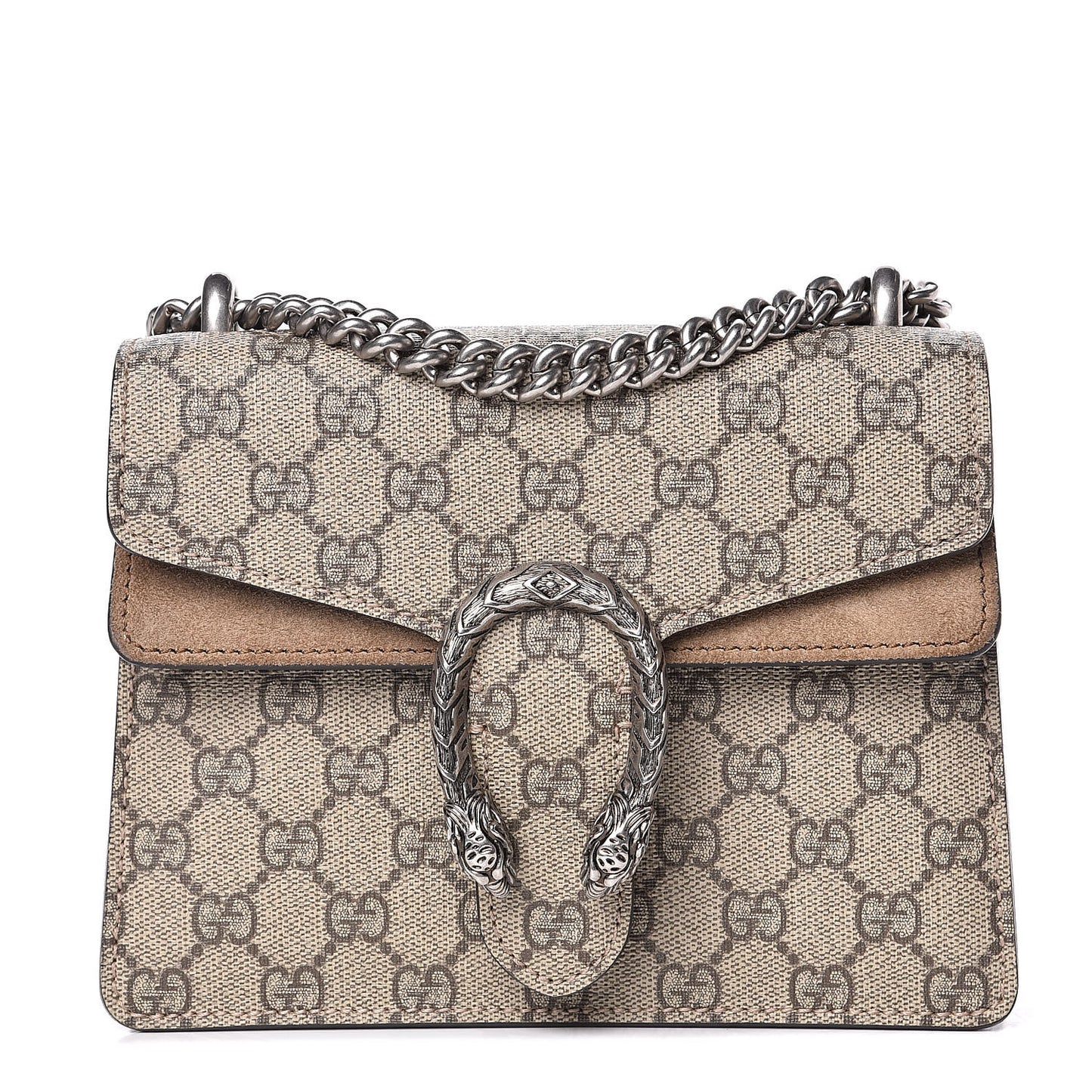 GG Supreme Monogram Mini Dionysus Shoulder Bag Taupe