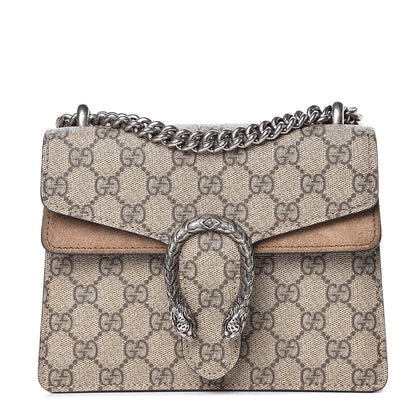 Gucci GG Supreme Monogram Mini Dionysus Shoulder Bag Taupe 1 of 10