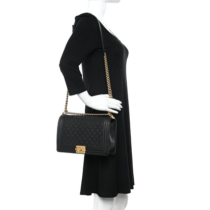 Chanel Caviar Quilted New Medium Boy Flap Black 2 of 10