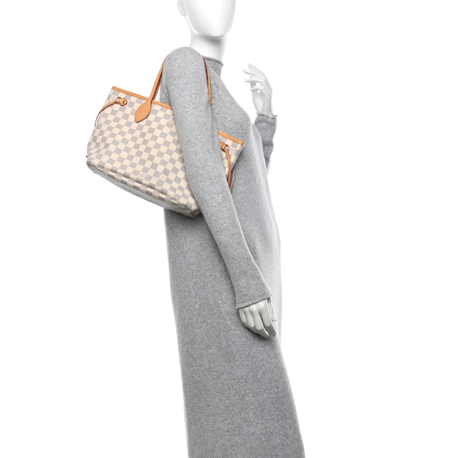 Louis Vuitton Damier Azur Neverfull PM 2 of 9