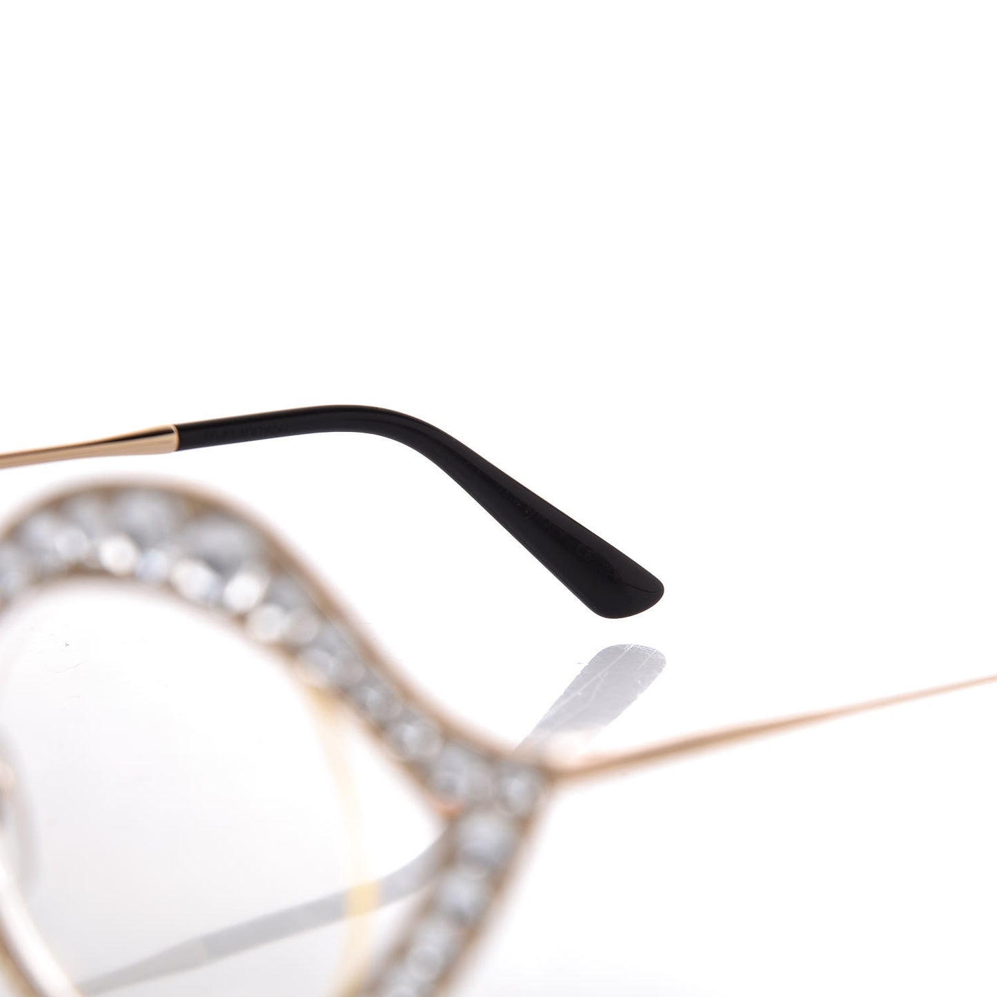 Metal Crystal Cat Eye Glasses GG0046/S Gold
