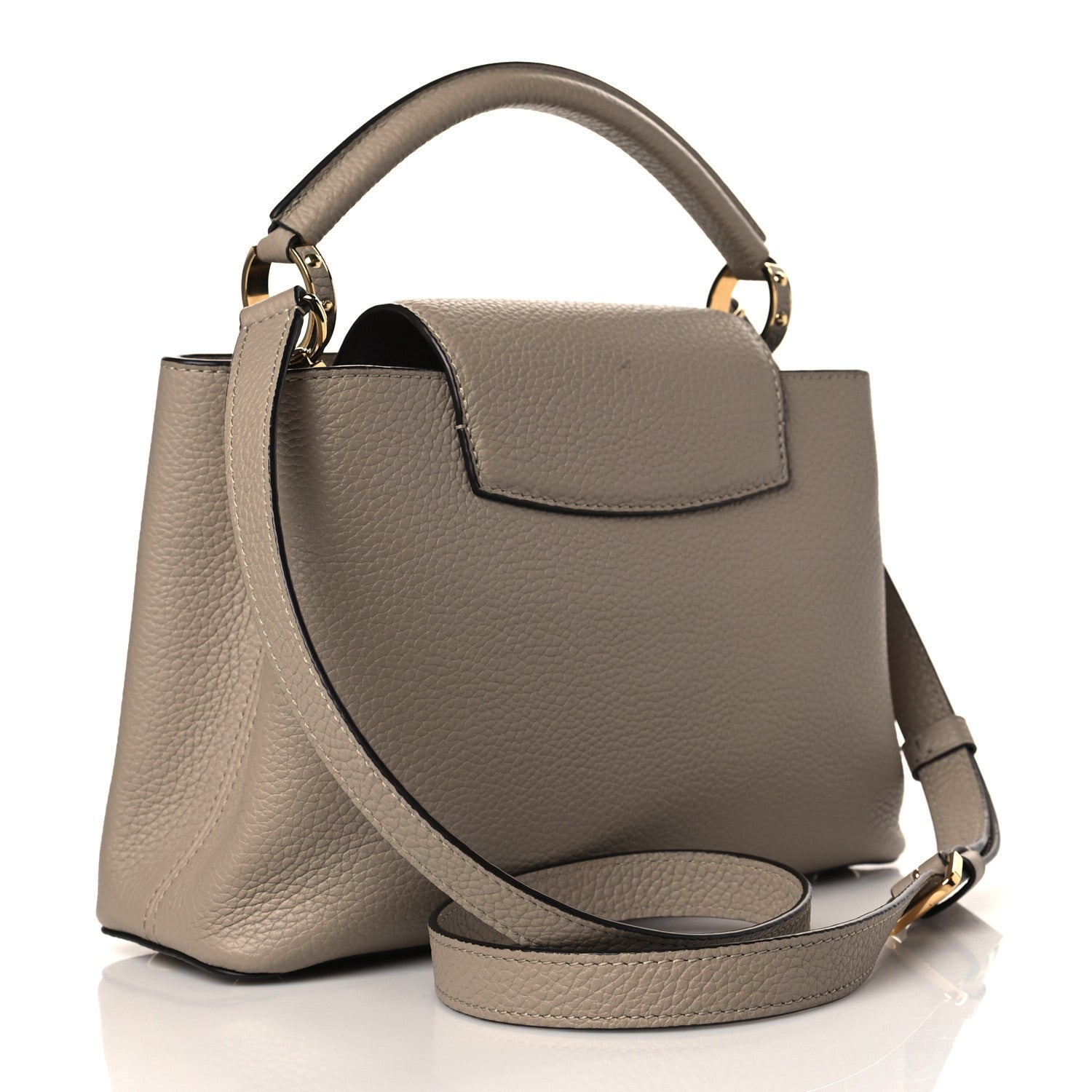Louis Vuitton Taurillon Capucines BB Galet 3 of 10