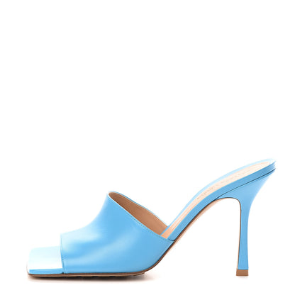 Bottega Veneta Lambskin Stretch Mule Sandals 41 Sky Blue 1 of 7