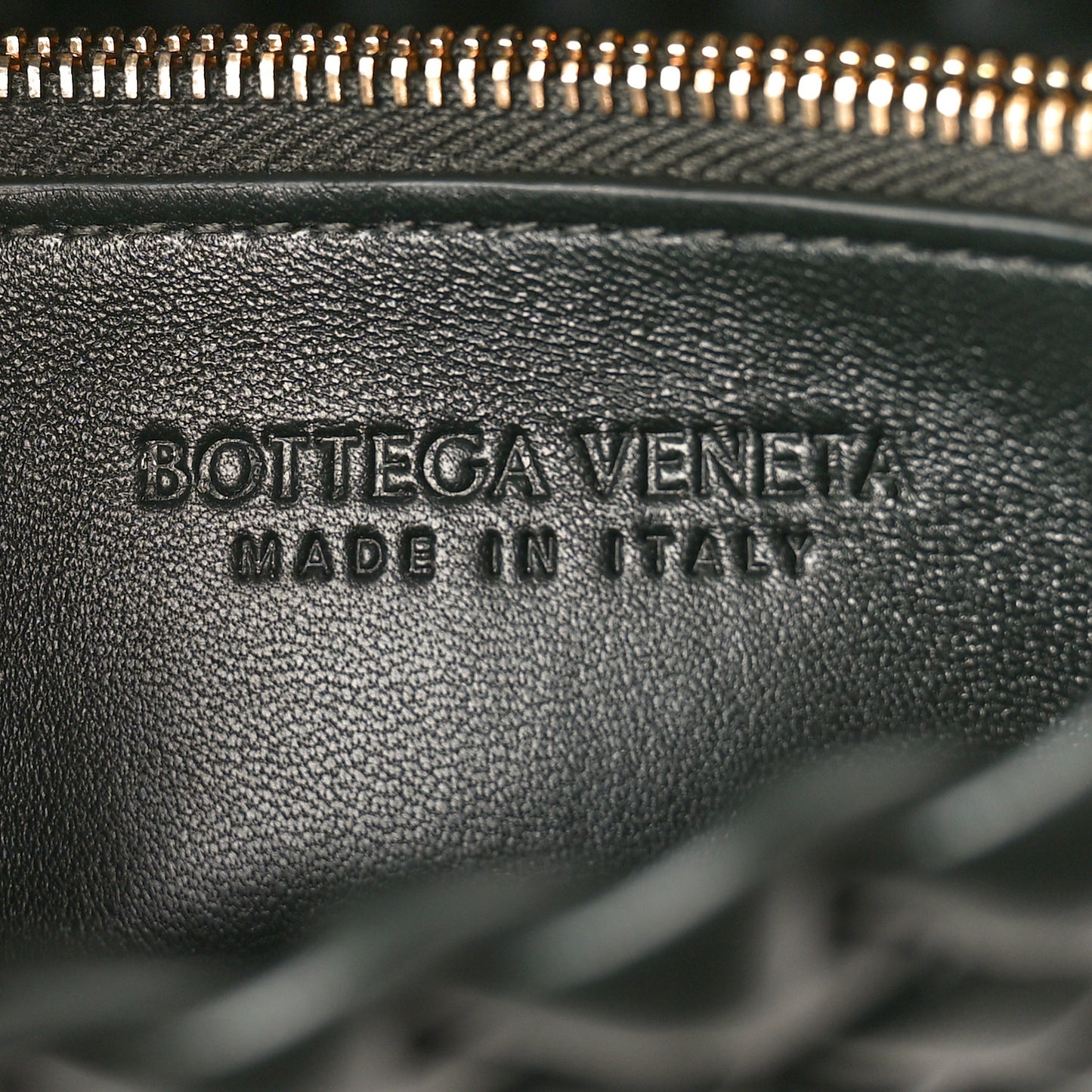 Nappa Intrecciato Small Cobble Shoulder Bag Black