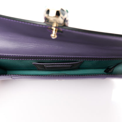 Bulgari Calfskin Serpenti Forever Shoulder Bag Purple 6 of 13