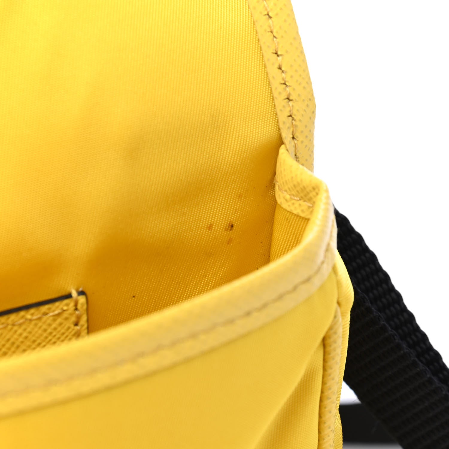 Prada Re-Nylon Saffiano Smartphone Case Crossbody Giallo 7 of 7